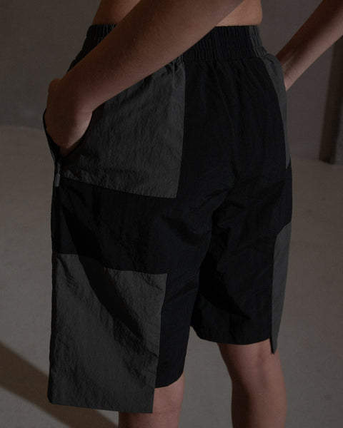 Ultras Printed Track Shorts - Ash Grey