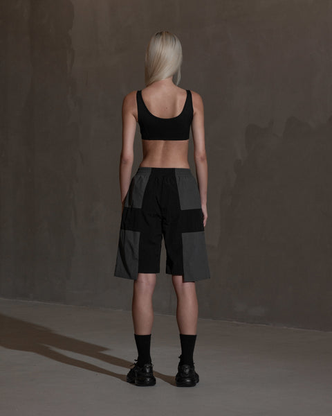 Ultras Printed Track Shorts - Ash Grey