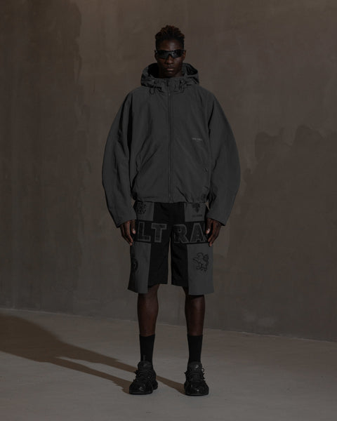 Ultras Printed Track Shorts - Ash Grey