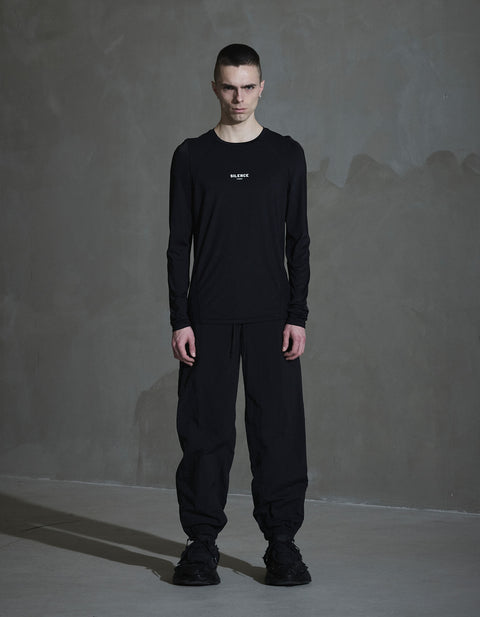 Silence Technical Tee LS - Anthracite Black