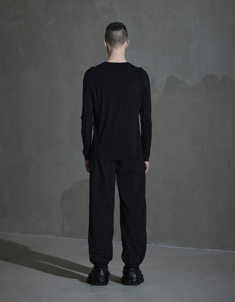 Silence Technical Tee LS - Anthracite Black