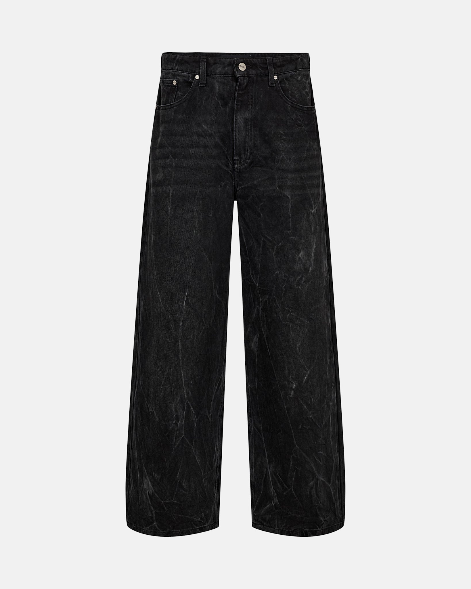 Baggy Denim Jeans - Black Vein – Han Kjøbenhavn