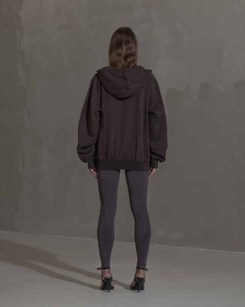 Raglan Hoodie - Dark Brown