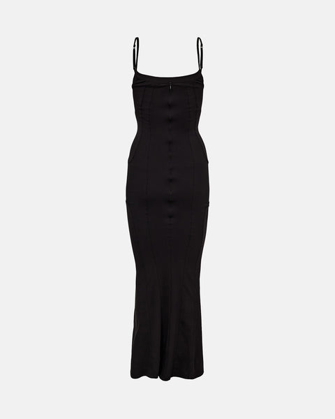 Washed Slip Dress - Black