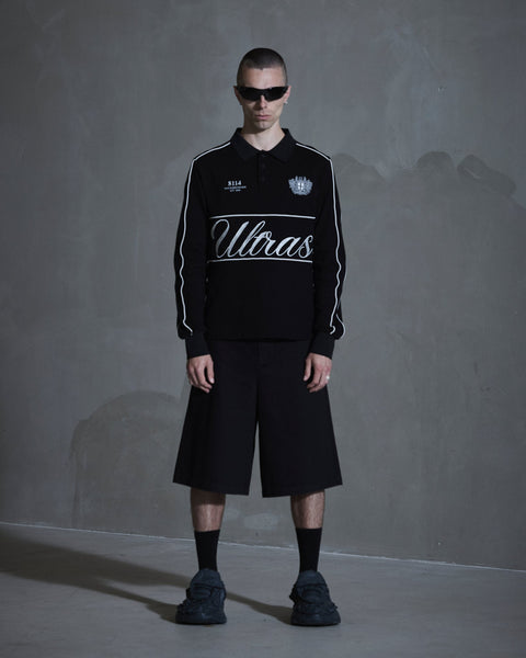 Logo LS Polo Shirt - Black