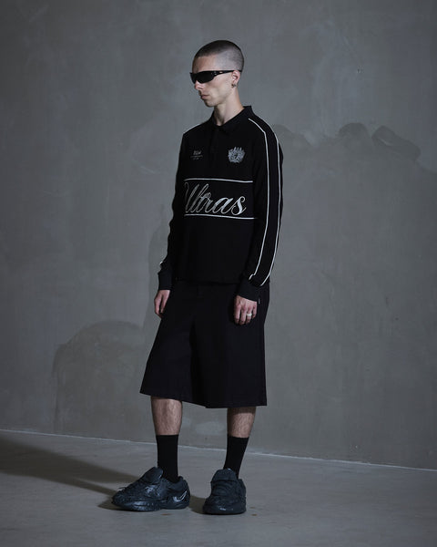 Logo LS Polo Shirt - Black