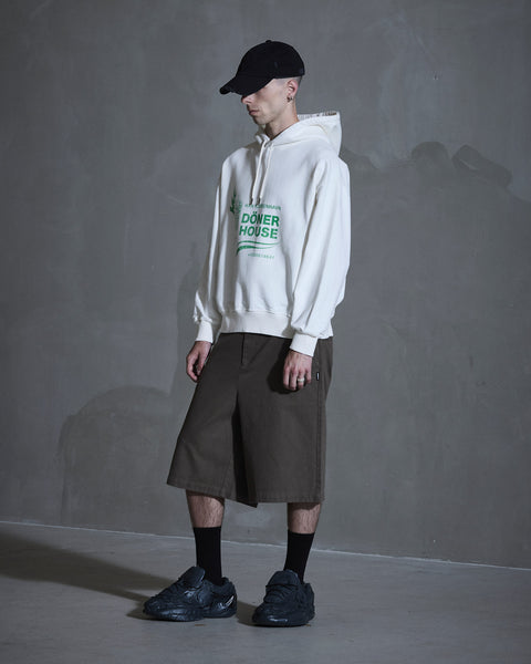 Döner House Oversized Hoodie - Off White