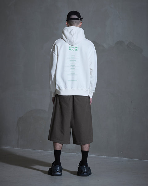 Döner House Oversized Hoodie - Off White