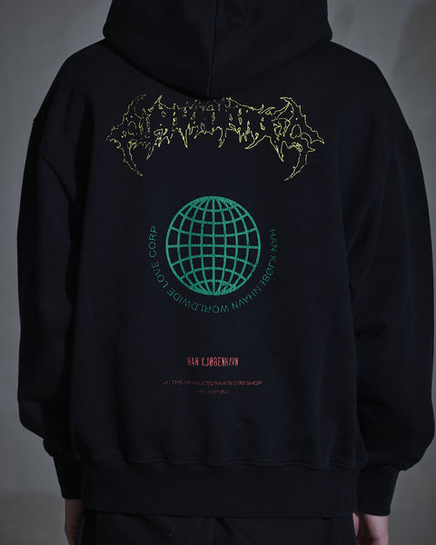 Love Corp Oversized Hoodie - Black