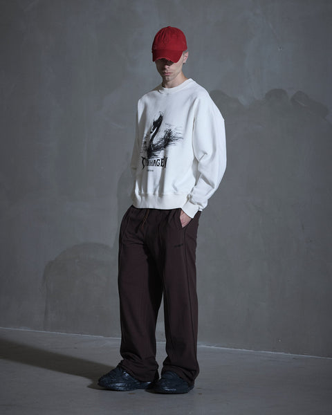 HK Swan Oversized Crewneck - Off White