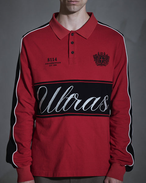 Logo LS Polo Shirt - Red