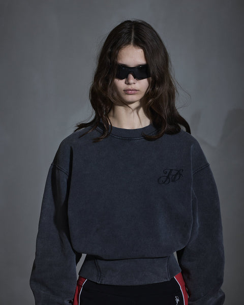Monogram Crewneck - Dark Grey