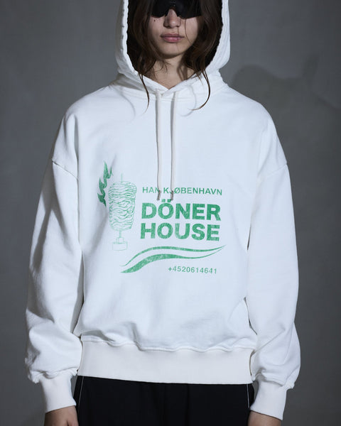 Döner House Oversized Hoodie - Off White