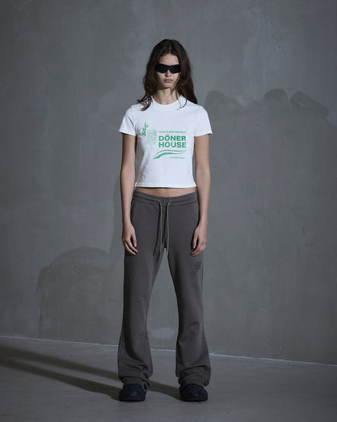 Monogram Jersey Trousers - Dusty Brown