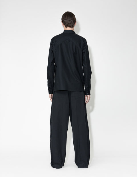 Pleated Detail Mid-Rise Trousers