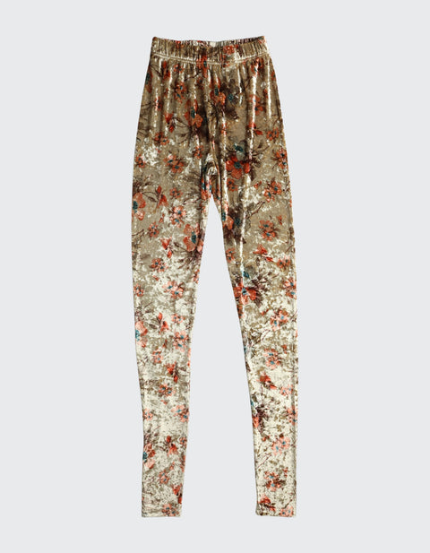 Second Life Leggings / XS - Velvet Flowers