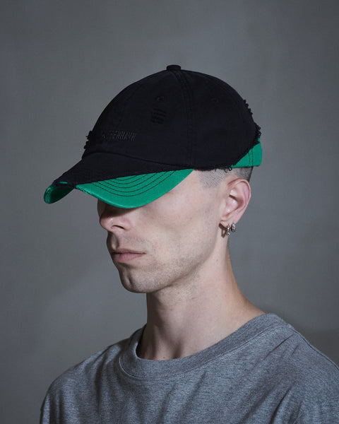 Diamond Cap - Black/ Vibrant Green