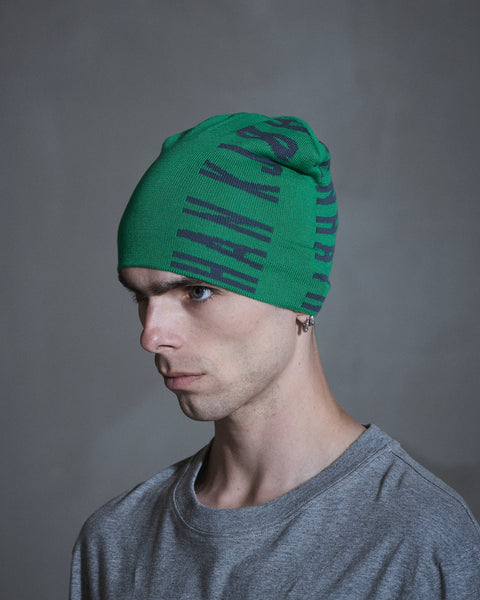 Logo Cuffless Beanie - Vibrant Green