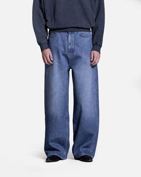 Baggy Denim Jeans - Blue Stone Washed