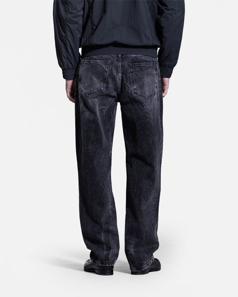 Relaxed Denim Jeans - Black Vein