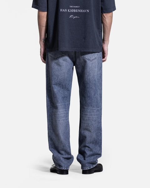 Relaxed Denim Jeans - Dirty Blue