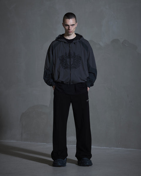 Crest Logo Track Jacket - Black