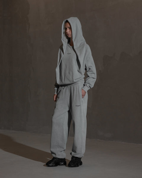 Double Layered Hoodie - Steel Grey