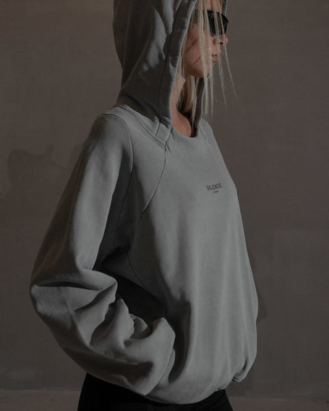 Raglan Hoodie - Steel Grey