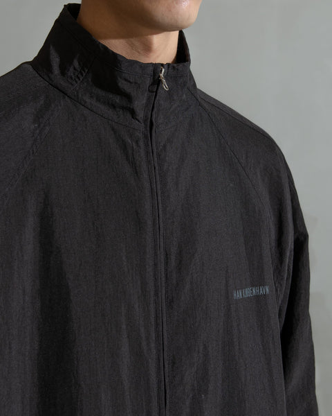 Long Track Jacket - Anthracite Black