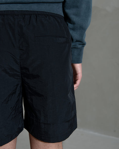 Nylon Track Shorts - Black