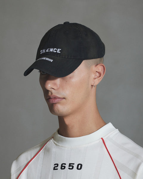 Silence Logo Baseball Cap - Anthracite Black