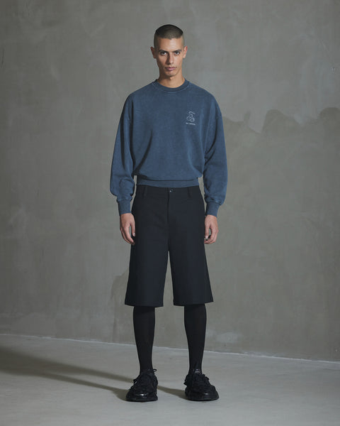 Wide-leg  Shorts - Black
