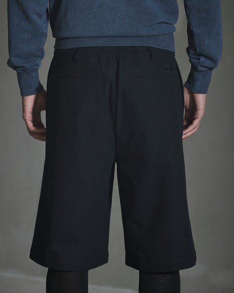 Wide-leg  Shorts - Black