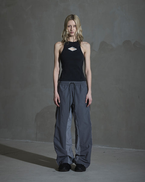 Diamond Rib Tank Jersey - Washed Black