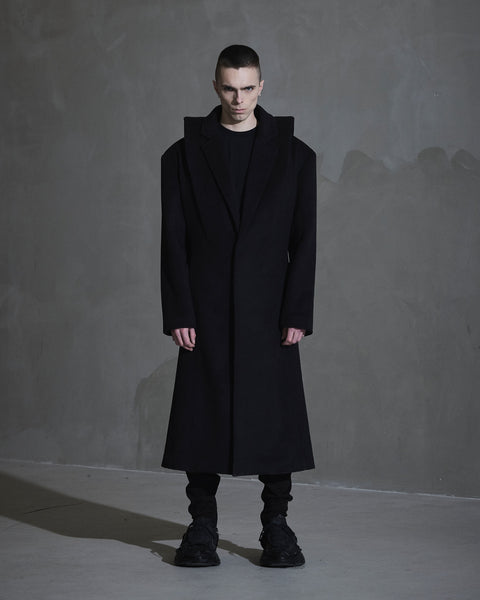 Collared Coat - Black