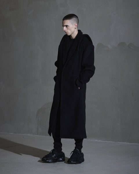 Collared Coat - Black