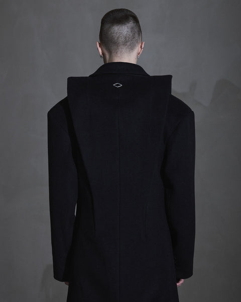 Collared Coat - Black