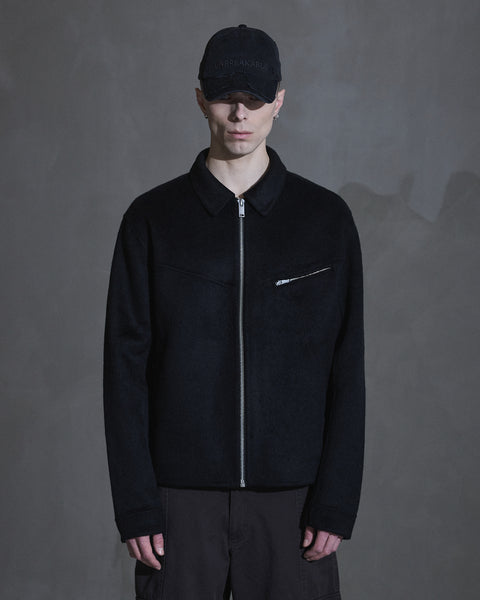 Diamond Boxy Jacket - Black