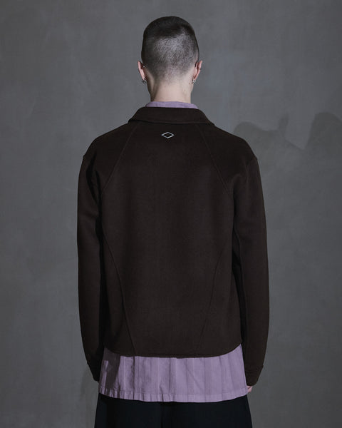 Diamond Boxy Jacket - Dark Brown
