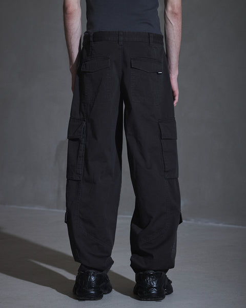 Cargo Twill Trousers - Dark Grey