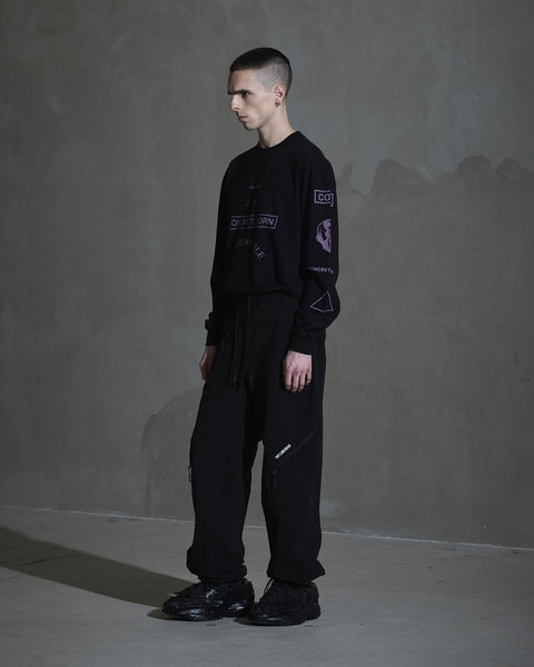 Ripstop Track Trousers - Black