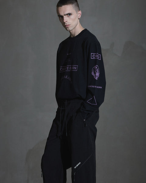 Ripstop Track Trousers - Black