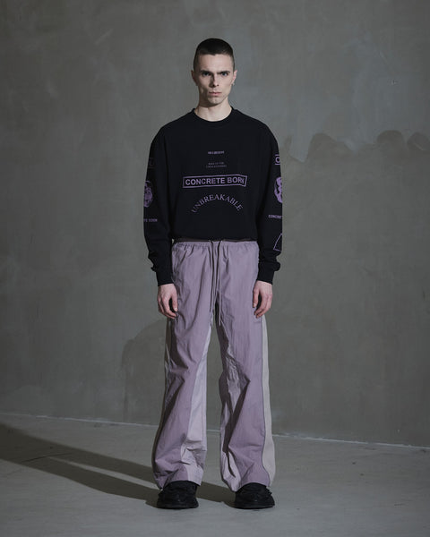 Detailed Track Trousers - Dusty Purple