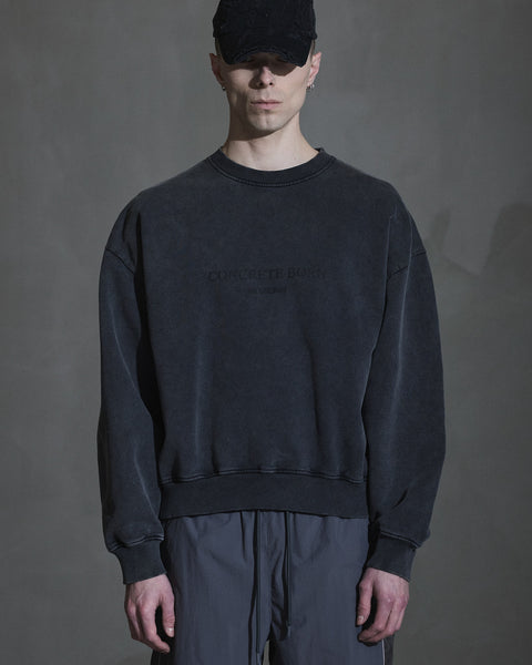 Logo Oversized Crewneck - Dark Grey