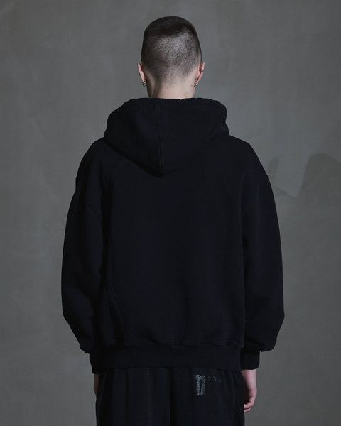 Logo Oversized Hoodie - Black