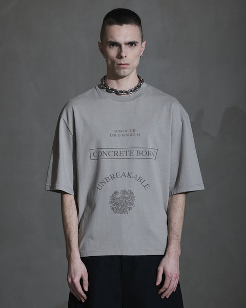 Kingdom Oversized Tee - Rock Grey