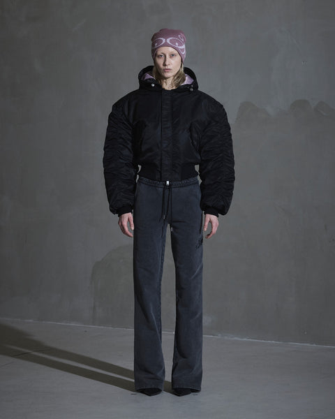 Bomber Jacket - Black/Dusty Purple