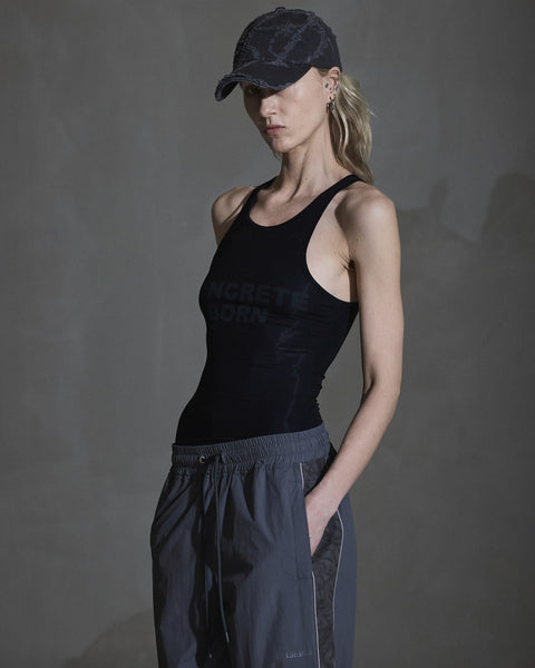 Concrete Born Sheer Top - Black