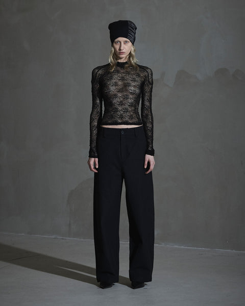 Floral Lace Top - Black