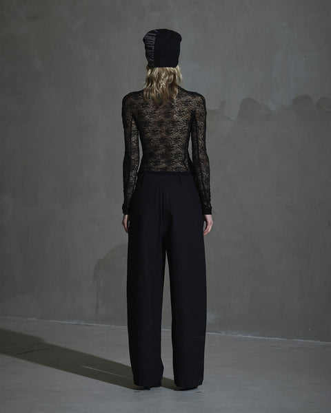 Floral Lace Top - Black